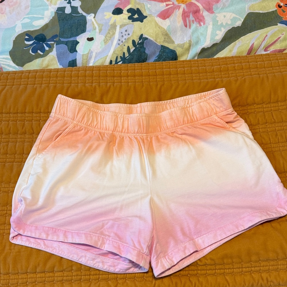Lilly Pulitzer Pink and White Ombre Athletic Shorts